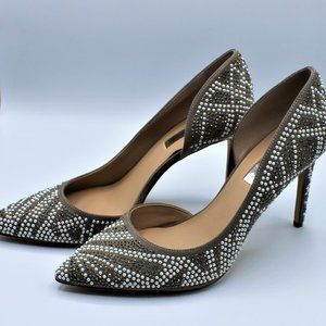 INC • Pearl and Rhinestone Kenjay D’Orsay Heels